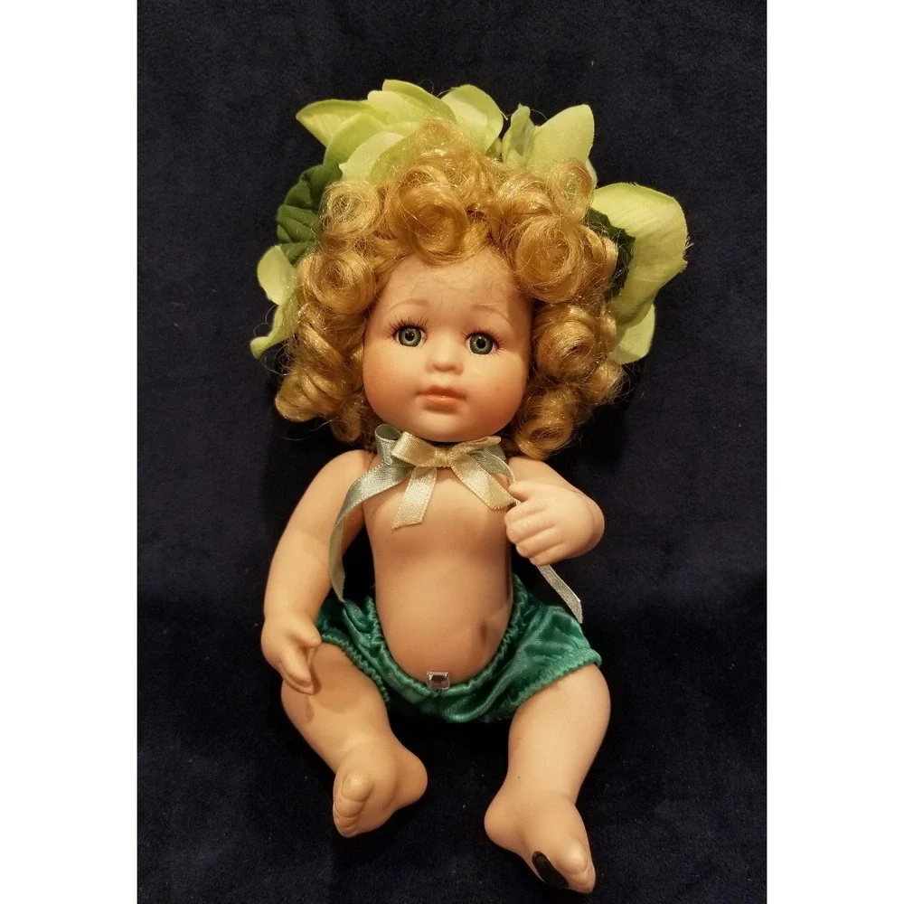 Classic Creations Hand Crafted Miniature Porcelain Dolls Set of 3
